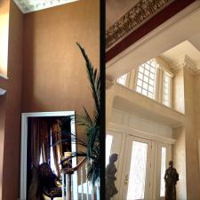 Before and After Queen Anne’s Lace Lusterstone Entrance Hall makeover